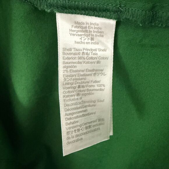 J.CREW Scallop-Trim Button-Front Midi Dress 2 Fern Canyon Green NWT A4 - Picture 5 of 6